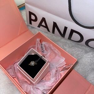 Authentic Pandora 14K Gold 1.75ct Lab-Grown Diamond infinite ring Brand New!!!